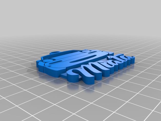 mazda mx5 Schlüsselanhänger 3D print model - Mito3D