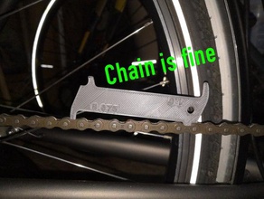 chain wear gauge rohloff style bike parts shop caliper park tool 3d print model - Mito3D