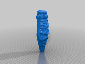 tiki tap handle hex nut base beer draft 3d print model - Mito3D