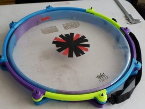 bombo portatil portable bass drum le tambour 3d print model - Mito3D