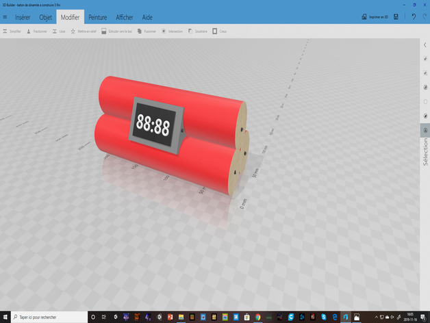 tnt baton de dynamite la explosifs 3D print model - Mito3D