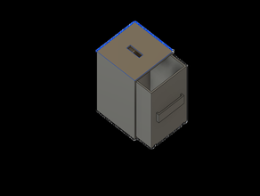 money box cassetto facile gadget soldi scatola di denaro semplice 3d print model - Mito3D