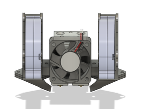 quimera+ 40mm hotend 5015 parte del ventilador quimera e3d el la más fría 3d print model - Mito3D
