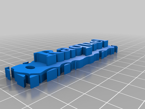 raquel portachiavi keychain tinkercad 3d print model - Mito3D