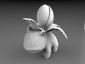 pokemon - alta resolução 002 ivysaur figuras ir 3d print model - Mito3D