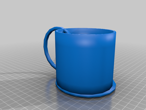 la taza de café 3d print model - Mito3D