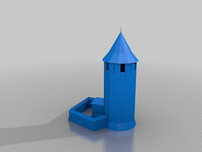old tower building castle dnd 3d print model - Mito3D