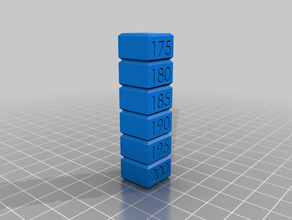 pla temperatura de ensaio blocos 3d print model - Mito3D
