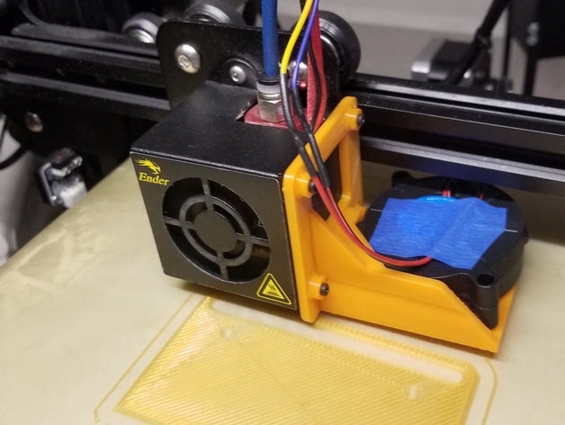 ender3 50 x 15 orizzontale ventilatore mod creality ender 3 fan condotto della ventola 3D print model - Mito3D