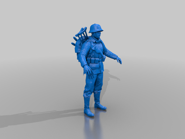 ww2 alemão medic - t-modelo 3D print model - Mito3D