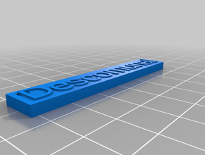 my customized nametag 3d print model - Mito3D