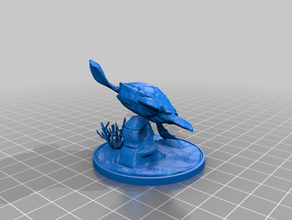sea turtle dungeons dragons pathfinder 3d print model - Mito3D