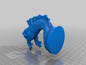 hippocampus sea horse dungeons dragons pathfinder 3d print model - Mito3D