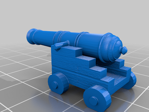 cannon dungeons dragons pathfinder pirate sea 3d print model - Mito3D