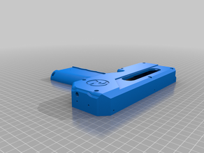 janelas woozi nerf gun mod pistola rubikuzi submachine uzi 3d print model - Mito3D