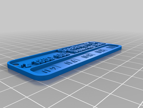 özel filament swatch filaman test benim özelleştirilmiş 3d print model - Mito3D