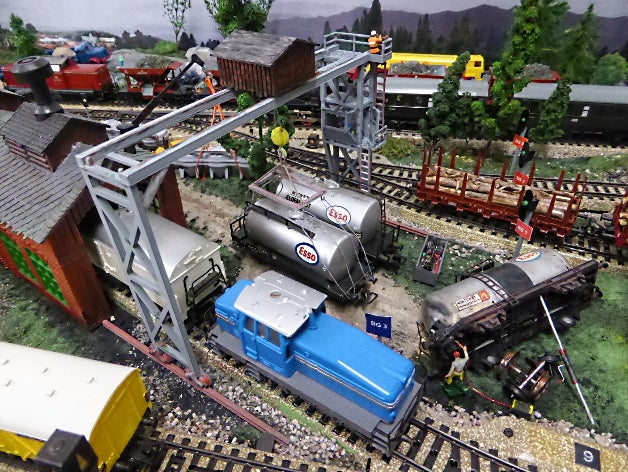 overhead crane h0 1 87 scale trains ho model prop train traverse 3D print model - Mito3D