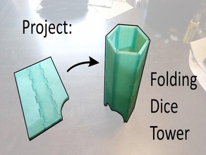 folding dice tower dicetower rpg tabletop gaming 3d print model - Mito3D