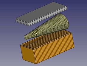 radienlehre 3 0 bis 20 mm mit box lehre radius schachtel sortimentsbox 3d print model - Mito3D