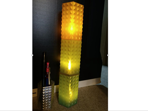 lantern pencil holder candle - stackable christmas laterne teelicht vase mode 3d print model - Mito3D