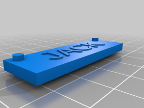 my customized name plate 3d print model - Mito3D