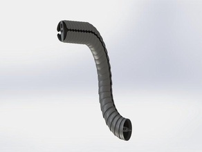 triaxis cavo tubo guida catena 360 di il coperchio flessibile la protezione robot robotica supporto 3d print model - Mito3D