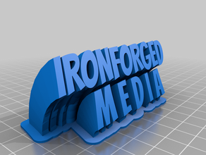 iron forged media customized 3d print model - Mito3D