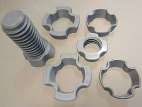 Gewinde-spool-53-59-73 mm-Adapter filament spool holder spool-Halter 3d print model - Mito3D