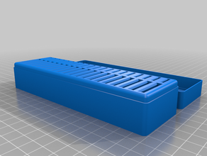 20 my customized memory card box lid - customizer 3d print model - Mito3D