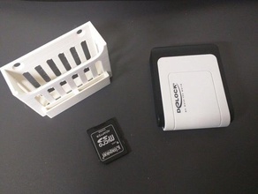 wall mount card-reader wandhalterung f r kartenleseger t halterung kartenlesegert sd-card sd-karte 3d print model - Mito3D