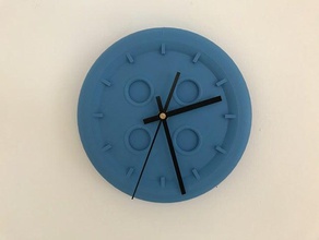 Taste clock - Uhr clockface Zeit Wand-Uhr 3d print model - Mito3D