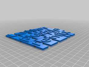 script harf bulmaca mektuplar 3d print model - Mito3D