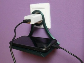 charging shelf charger charging charging dock charging shelf device iphone phone shelf travel 3d print model - Mito3D
