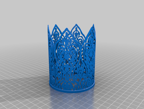 morisco de la manga vela mason jar lámpara aceite mecha 3d print model - Mito3D