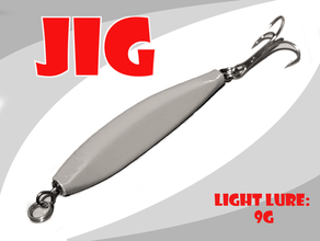 fishing lure light jig ver10 Angeln locken Fisch lockt Meer 3d print model - Mito3D