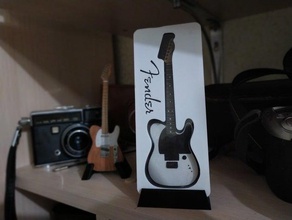 fender jim root telecaster Gitarre 3d print model - Mito3D