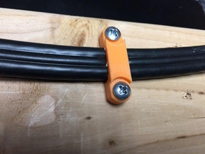 fil d'agrafage romex 8 2 clip de câble support base électrique 3d print model - Mito3D