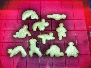 cortadores de cookie - 10 posturas yoga coleção cortador 3d print model - Mito3D