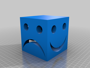 smile frown anamorphic model 3d print model - Mito3D