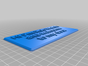 o meu rótulo personalizado 3d print model - Mito3D