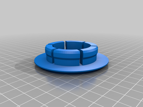 picnic table - unbrella spacer 3d print model - Mito3D