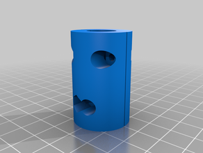 my customized parametric z-axis coupler stepper threaded rod coupling 3d print model - Mito3D