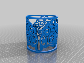 moorish4s candle decor decoration islamic moorish sleeve tealight 3d print model - Mito3D