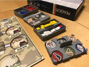 maquis token de bandejas boardgame accesorios inserta organizador juego mesa insertar los 3d print model - Mito3D
