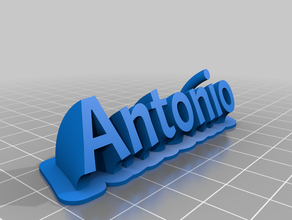 antonio personnalisé 3d print model - Mito3D
