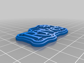 fiume il mio personalizzato regalo di natale tag su misura 3d print model - Mito3D