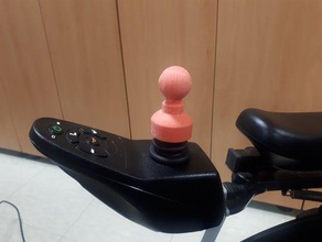 wheelchair joystick holder ball 3d print model - Mito3D