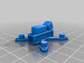 quad drone key-chain 3d print model - Mito3D