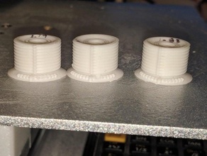 extrusion calibration nut bolt test cetus cetus3d direct drive extruder filament printer temperature thread 3d print model - Mito3D
