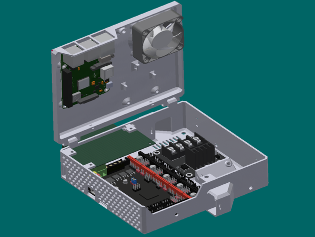 skr 13 boîtier tronxy x5sa 2019 version l'électronique du le 3D print model - Mito3D